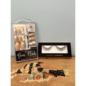 Lilly Lashes Faux Mink San Diego Sealed Black - Pretty Woman Faux Nails - NIB